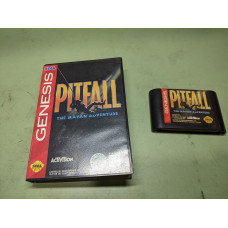 Pitfall Mayan Adventure Sega Genesis Cartridge and Case