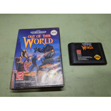 Out of This World Sega Genesis Cartridge and Case