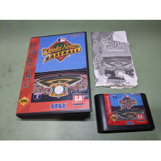 World Series Baseball Sega Genesis Complete in Box damaged manual