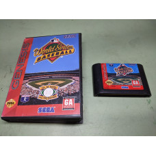 World Series Baseball Sega Genesis Cartridge and Case