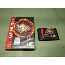 NBA Jam Tournament Edition Sega Genesis Cartridge and Case