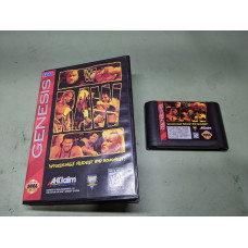 WWF Raw Sega Genesis Cartridge and Case