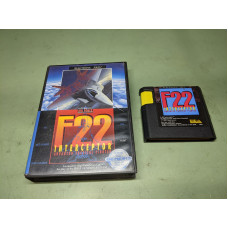 F-22 Interceptor Sega Genesis Cartridge and Case