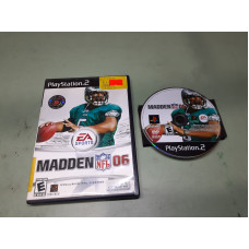 Madden NFL 2006 Sony PlayStation 2 Disk and Case