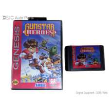 Gunstar Heroes Sega Genesis Cartridge and Case